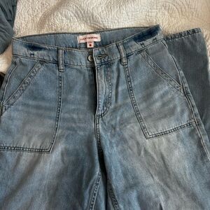 Lucky Brand Light Wash Utility Crop Jeans